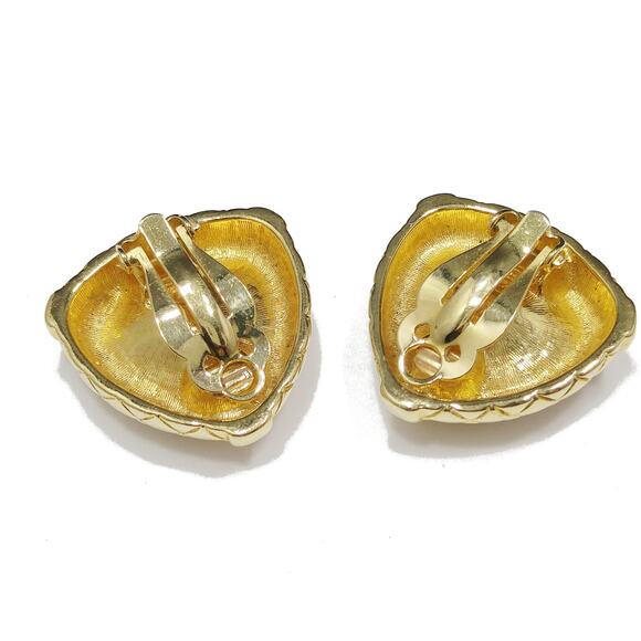 Vintage Swarovski Purple Crystal Earrings, Gold Plated, Swan Logo - Picture 8 of 10